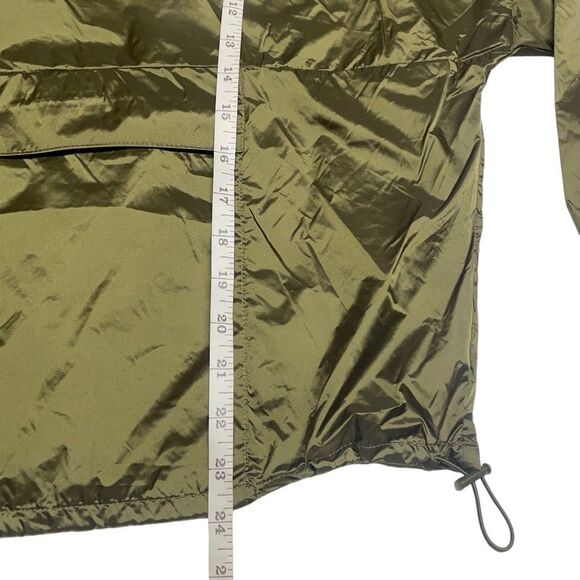 Aerie Offline Olive Green Shine Windbreaker Jacket - Picture 7 of 8